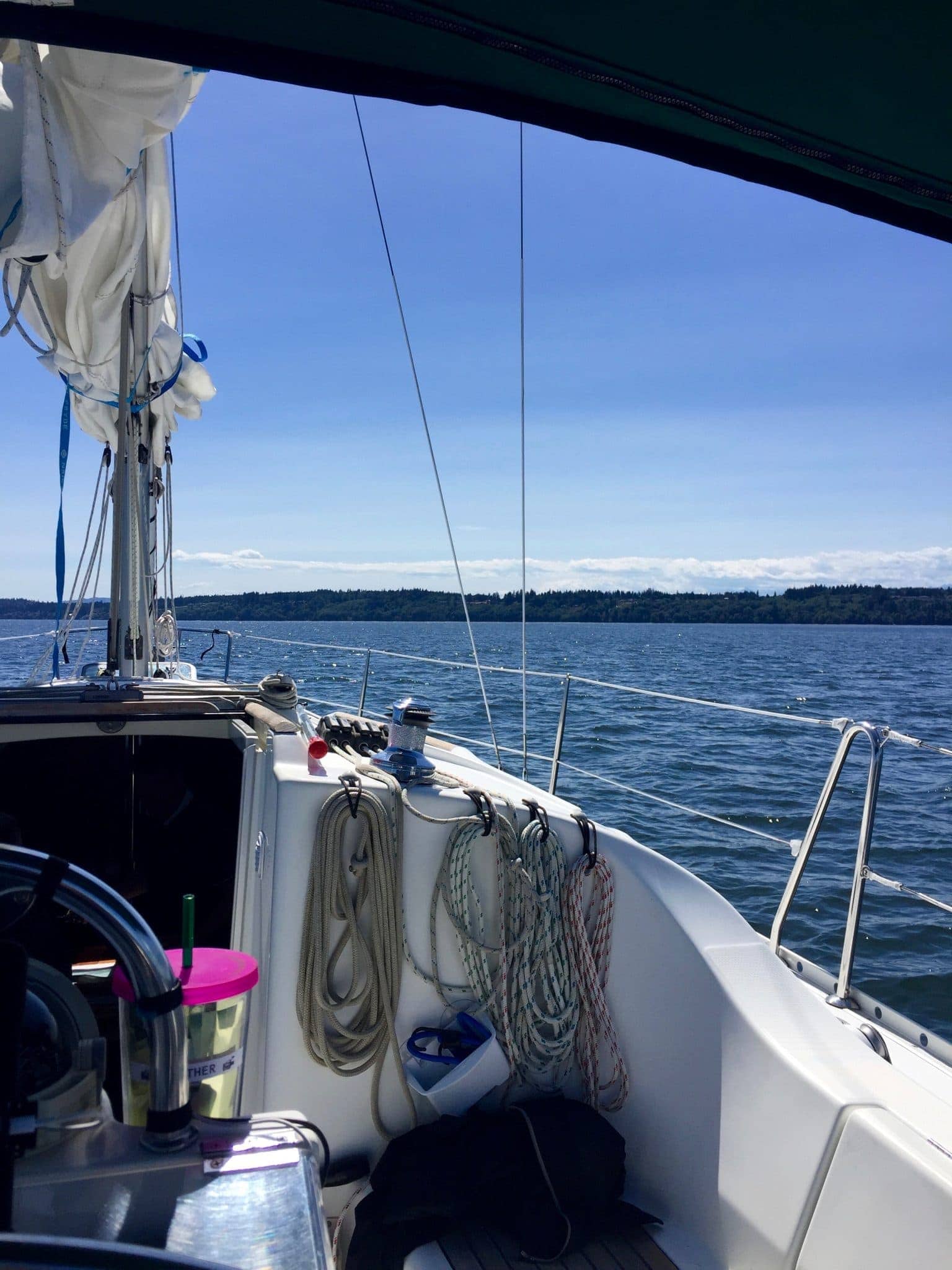 Motoring to Poulsbo after the rescue attempt