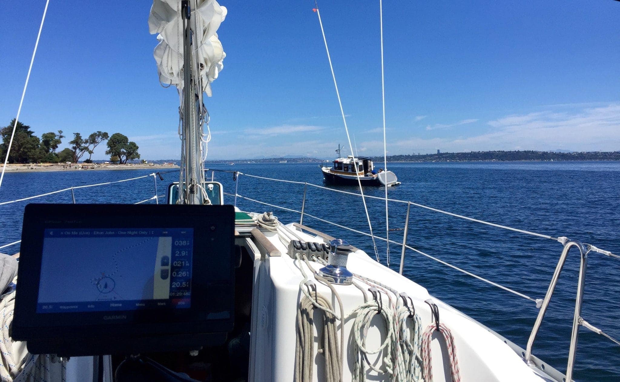 On the east side of Blake on a mooring ball