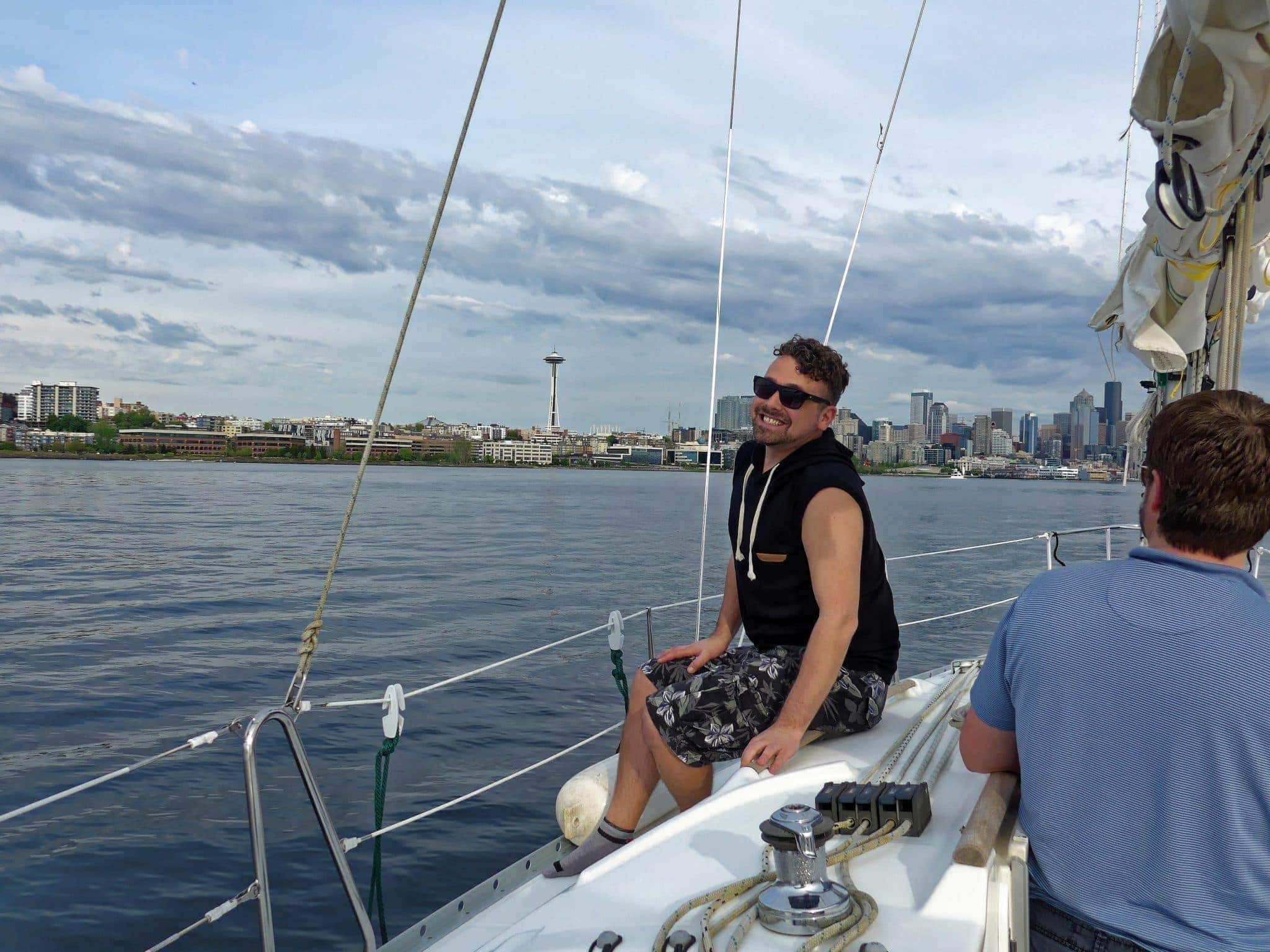 josh with space needle