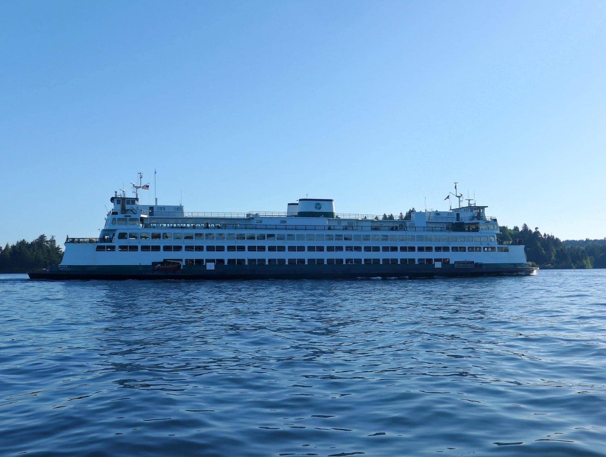 WSF Hyak at Orchard Point headed to Bremerton through Rich Passage