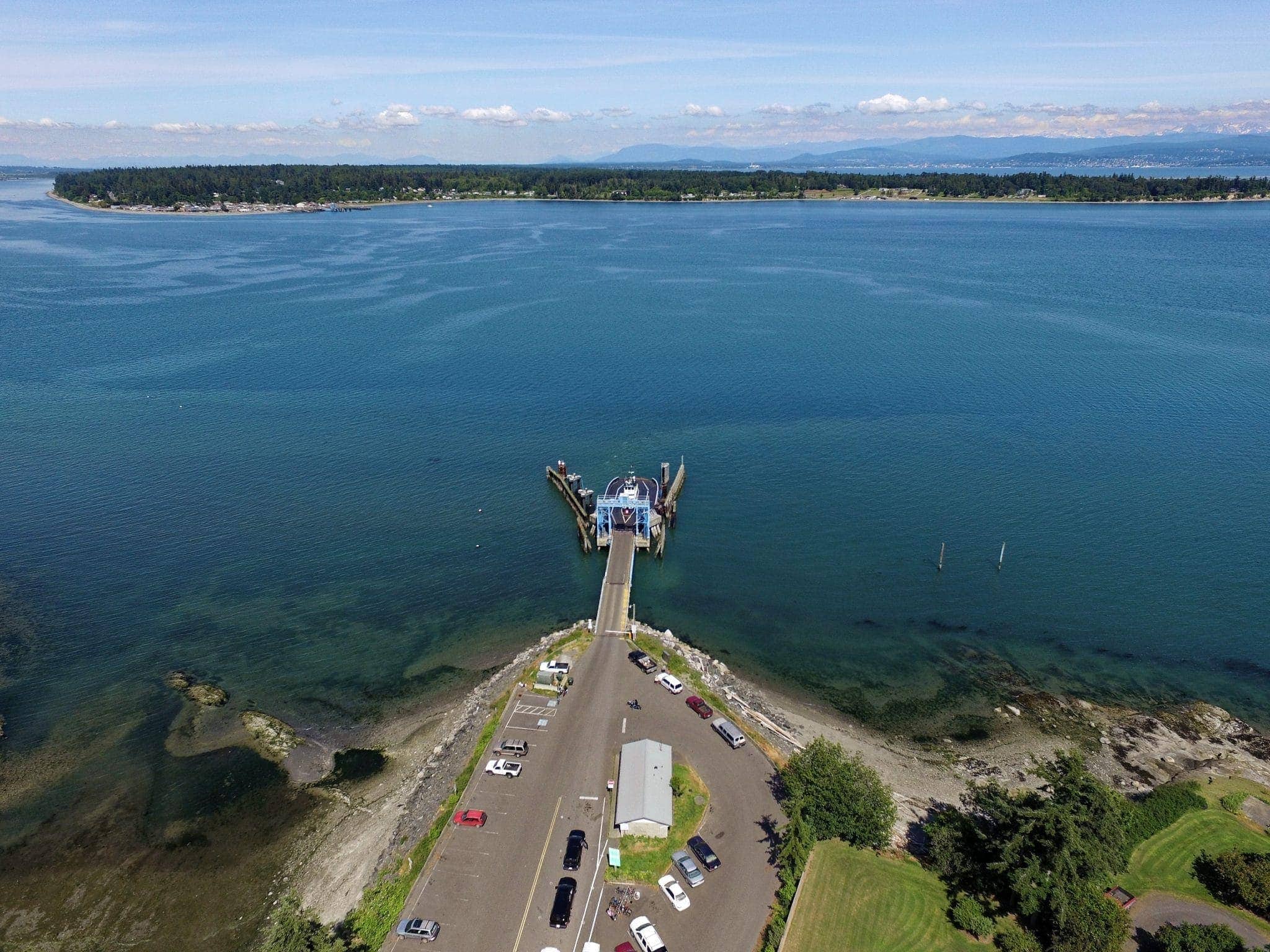 Ferry terminal from the air