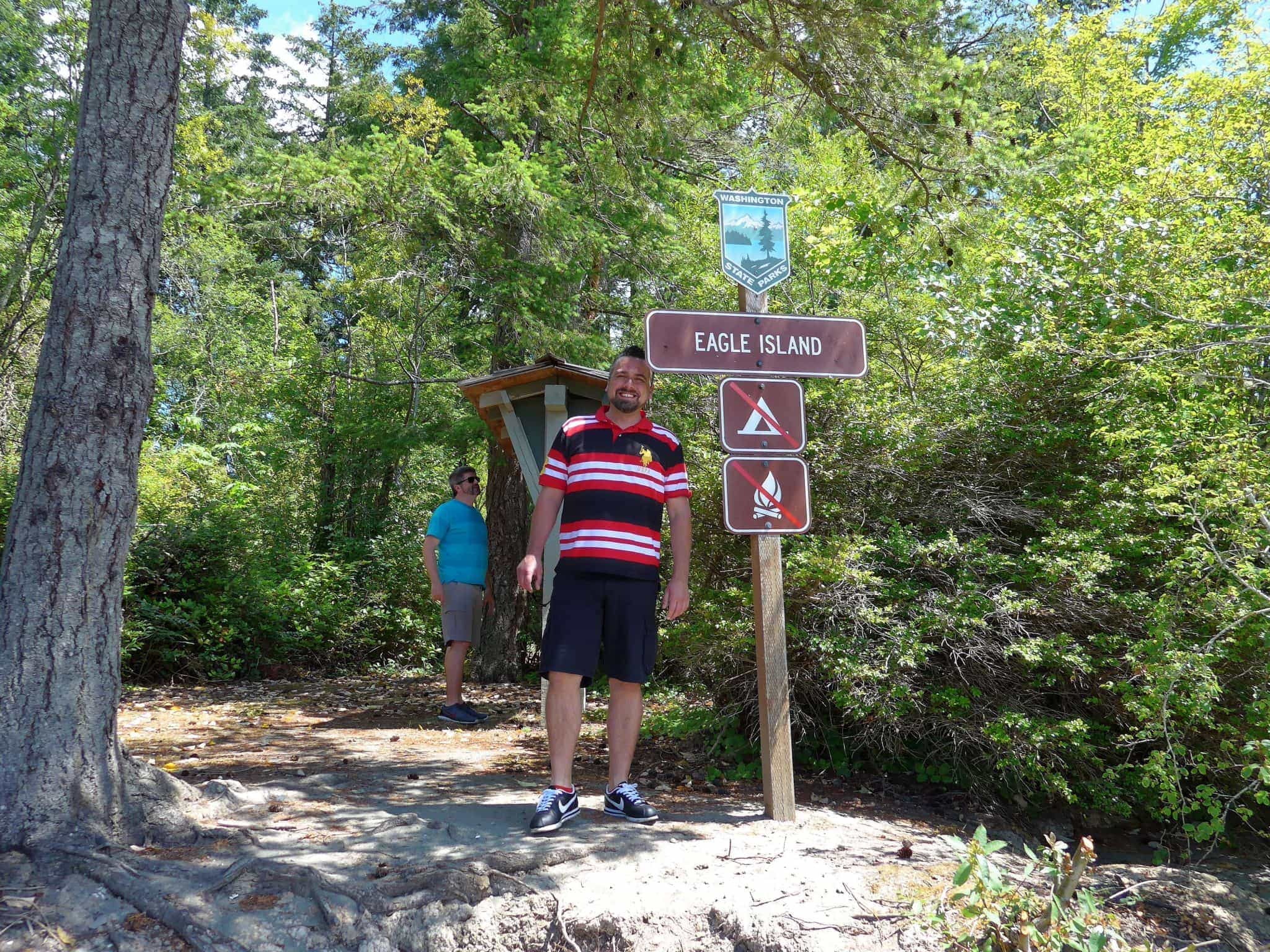 Josh and Jake on Eagle Island