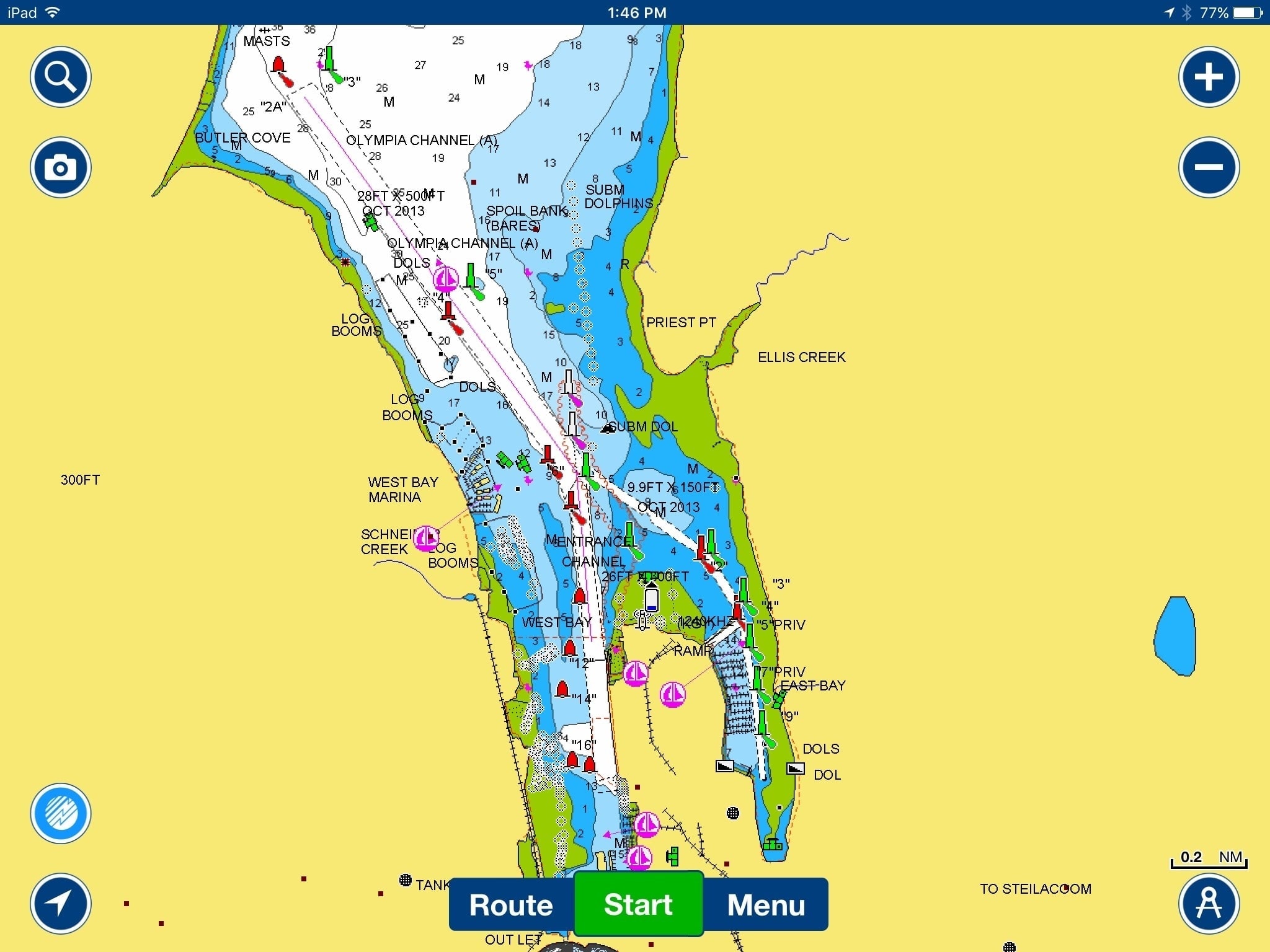 Budd Inlet and Olympia channel overview