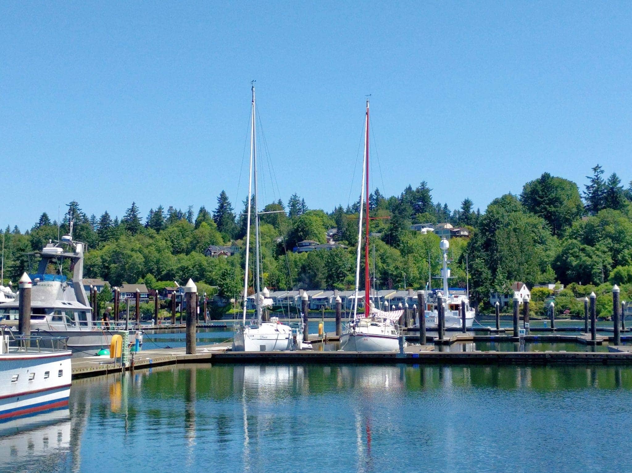 Grace and Noel at guest dock