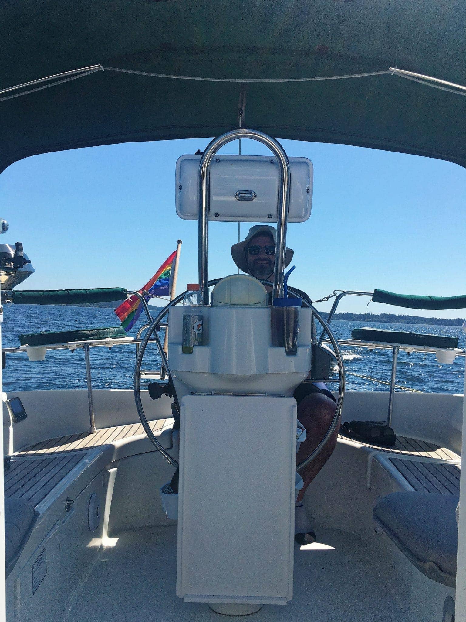 Jake at the helm