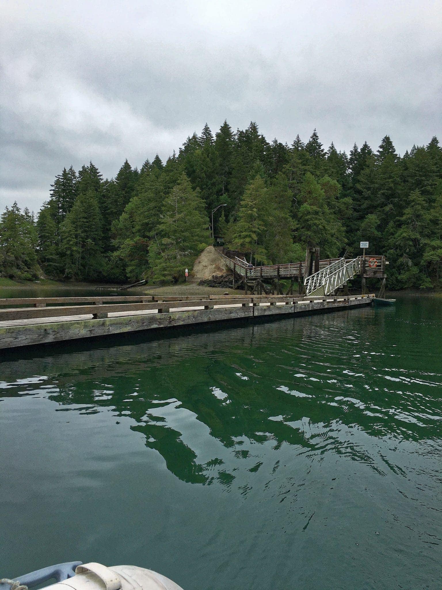 Jarrell Cove State Park inward dock