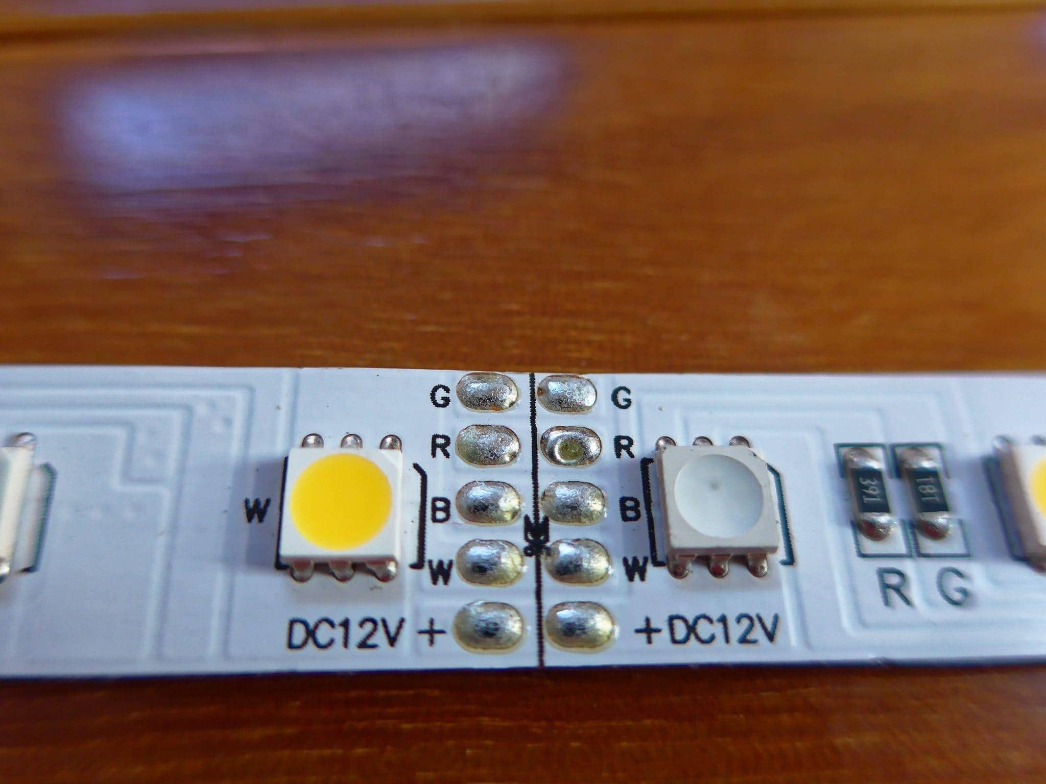 LED strip unboxed close up cut