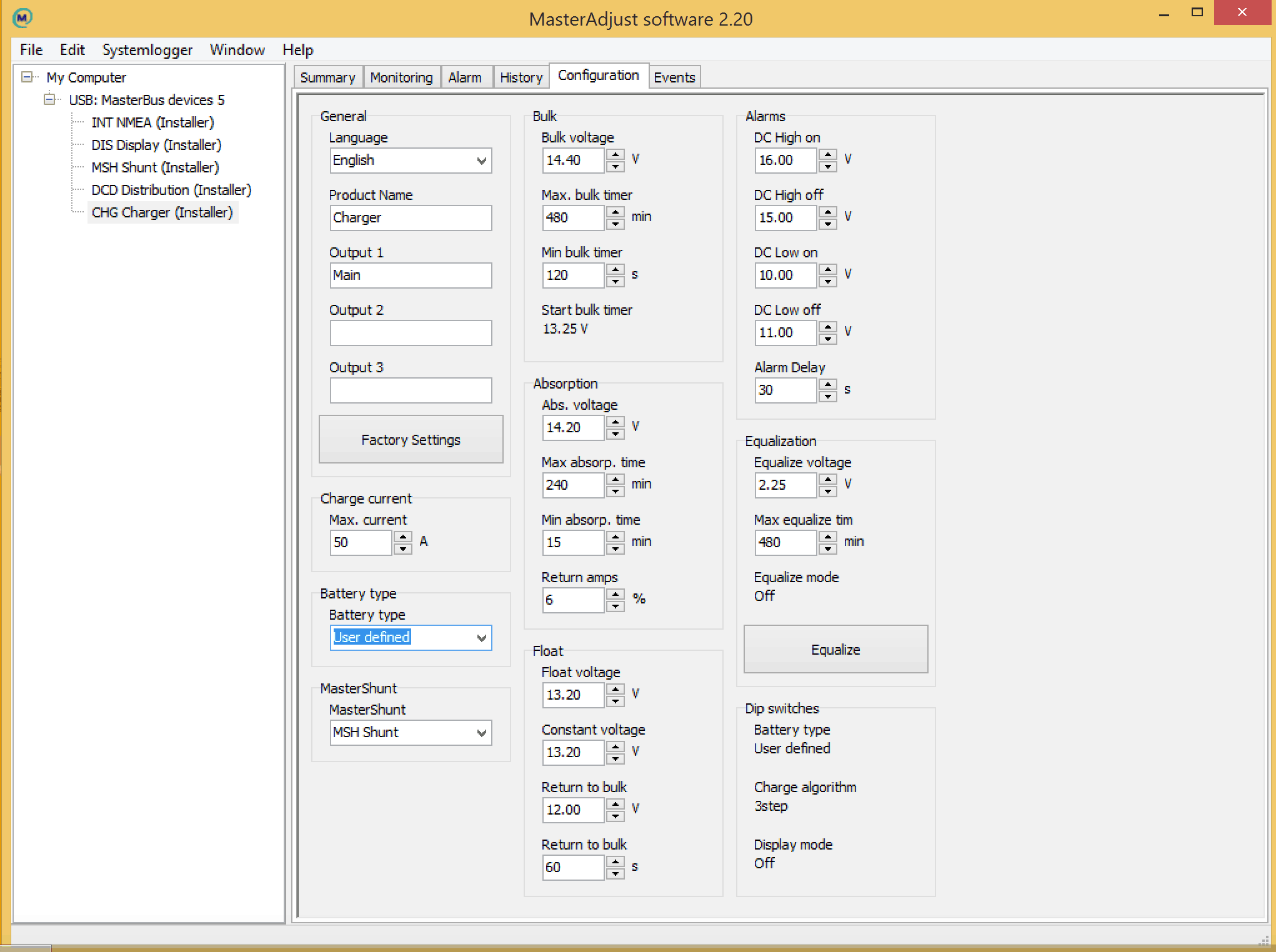 MasterView installer view