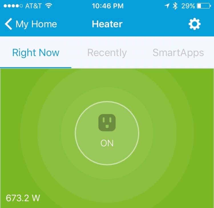 Real time status and wattage