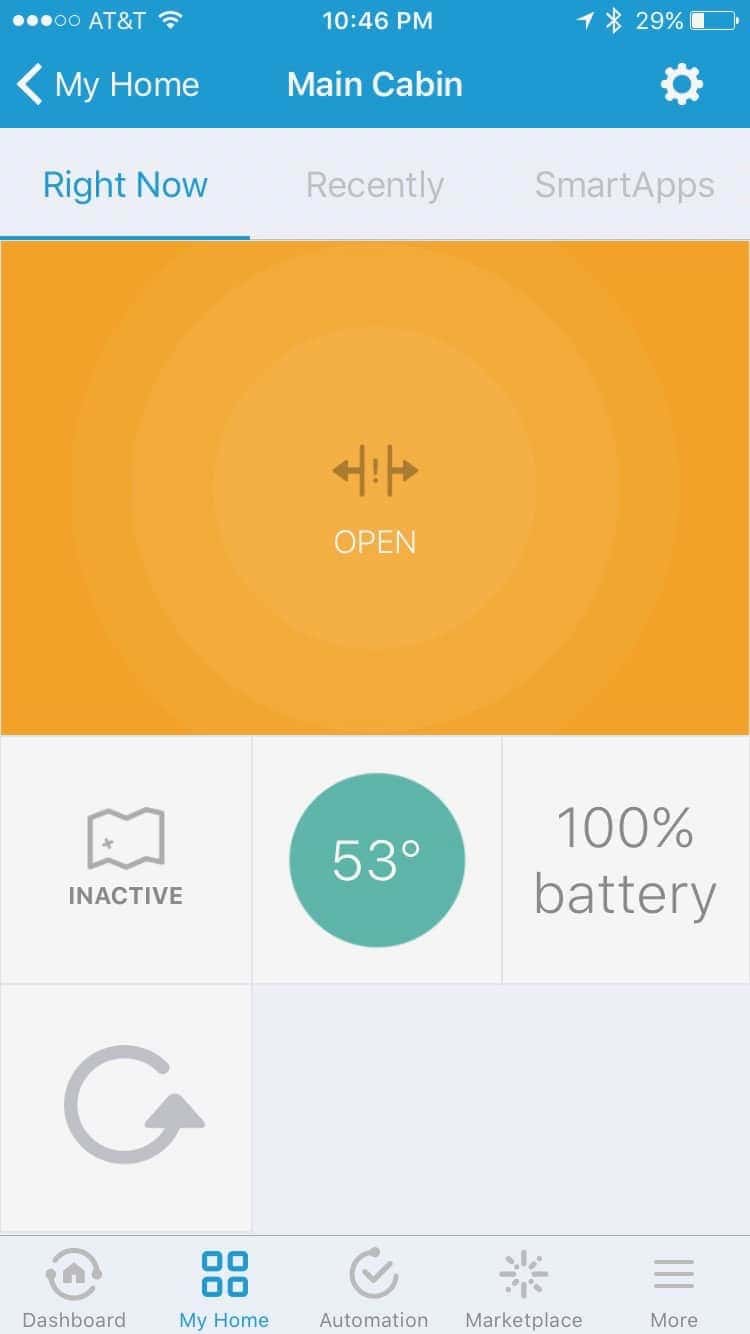 Main cabin temperature