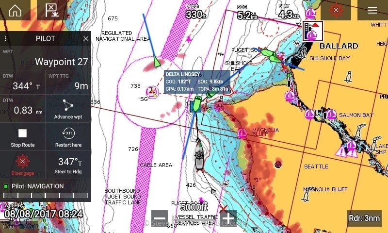 Raymarine Lighthouse 3.1 - autopilot goodness