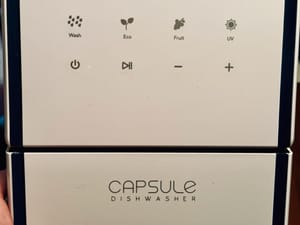 Capsule dishwasher