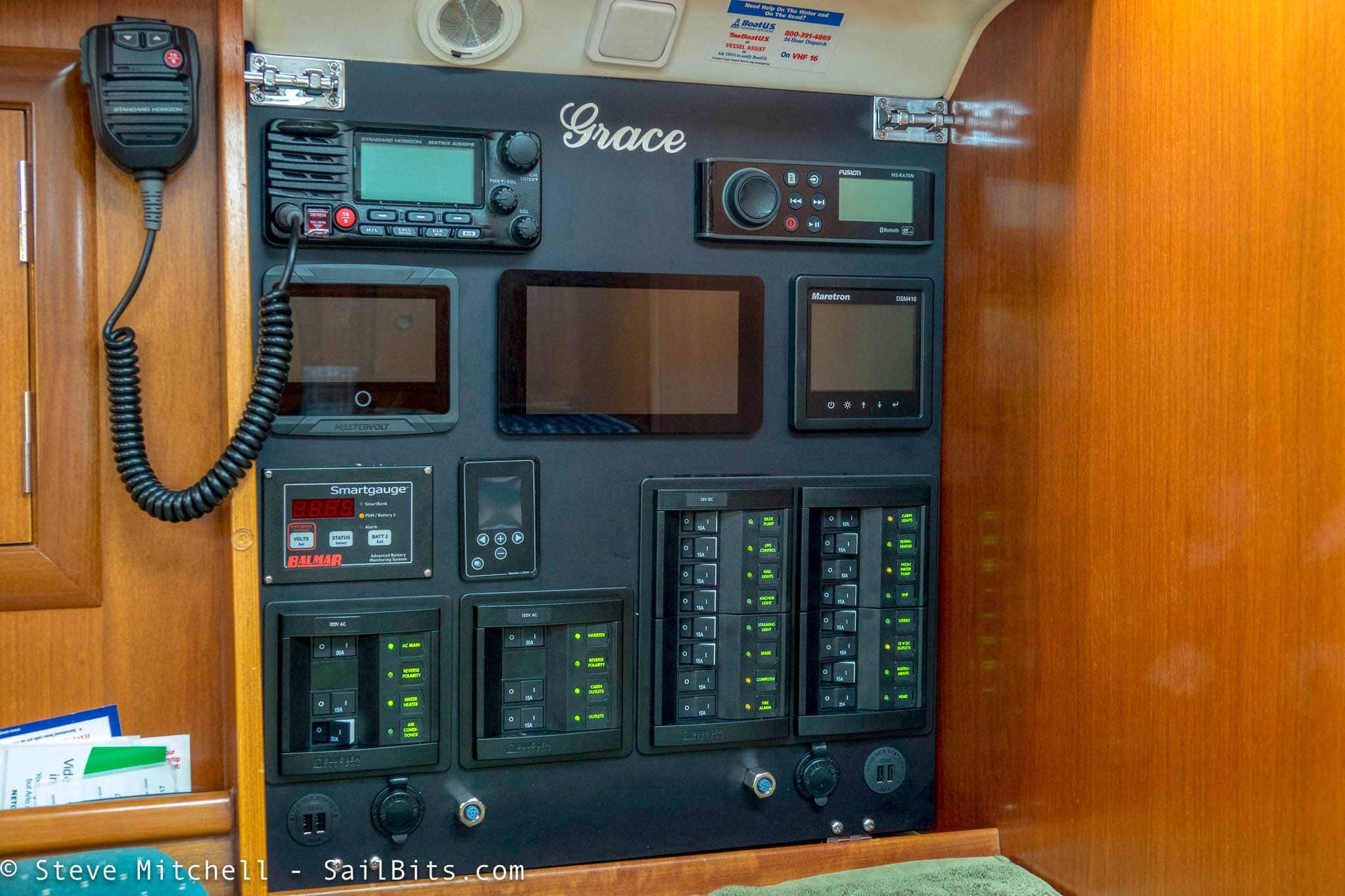 Completed navigation panel