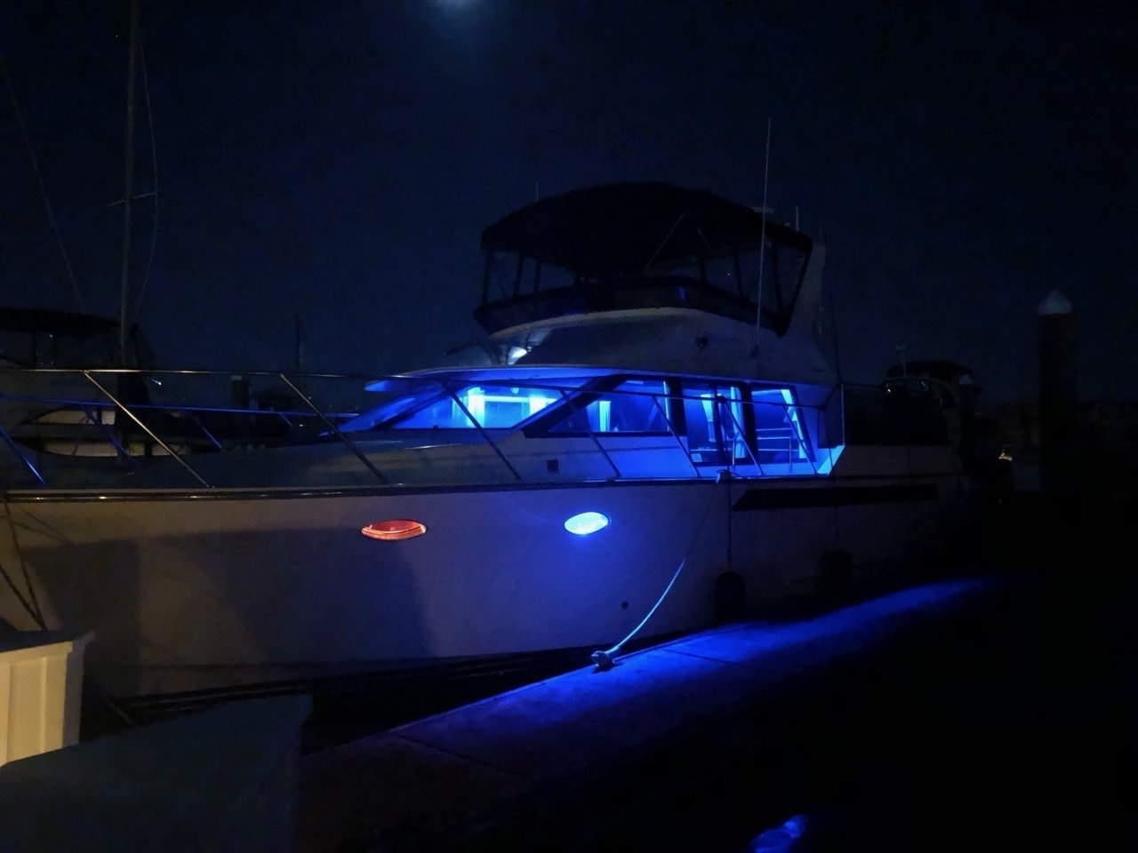Boat exploration, a shock and a fire