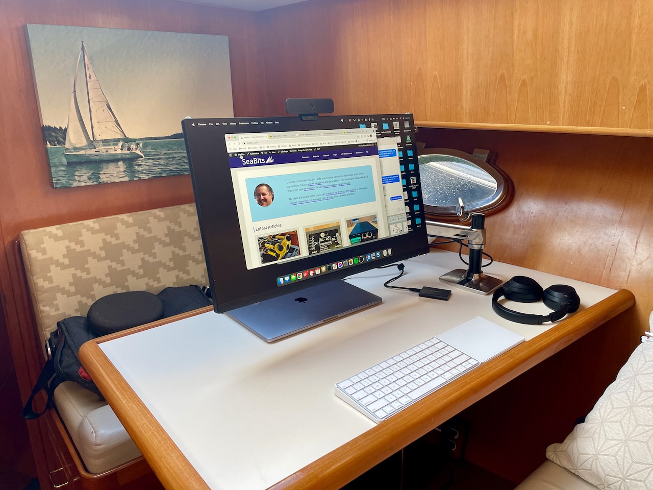 Working remotely from the boat