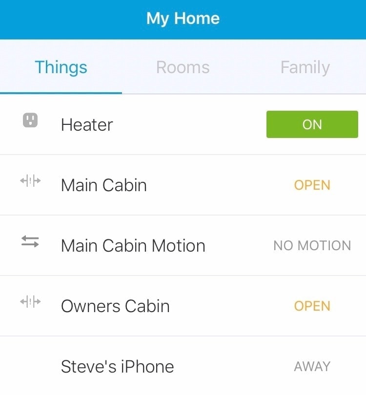 SmartThings keeps the boat warm during winter