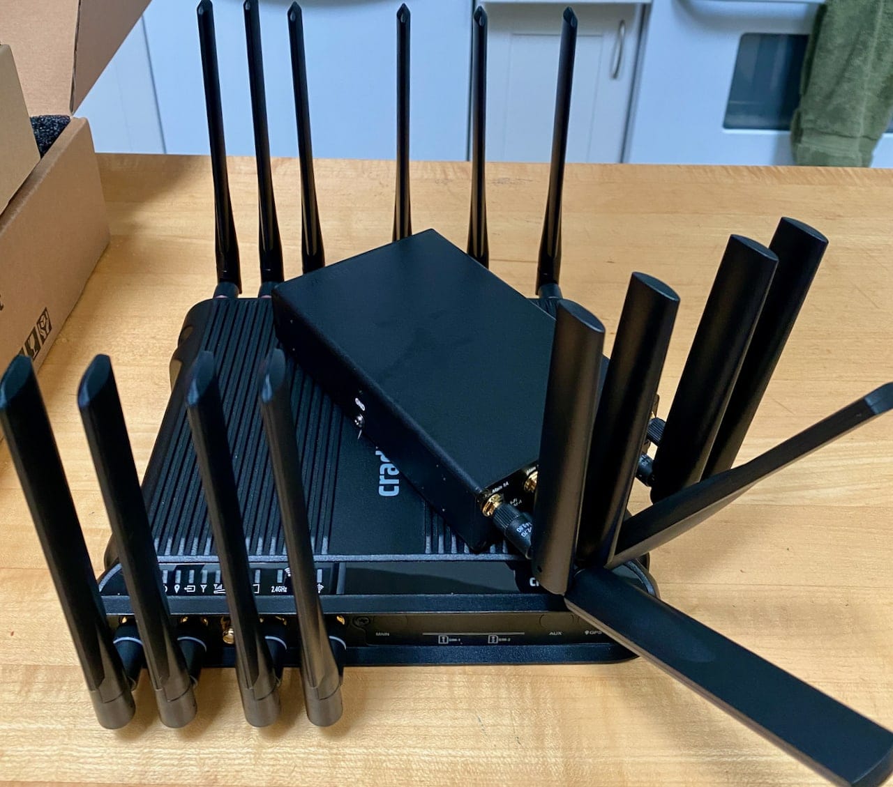 New routers & antennas under test